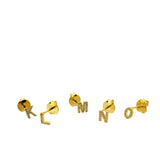 Pendientes Personalizados Mini Letter Gold